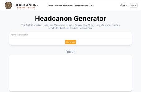 Headcanon Generator-角色脑补生成器