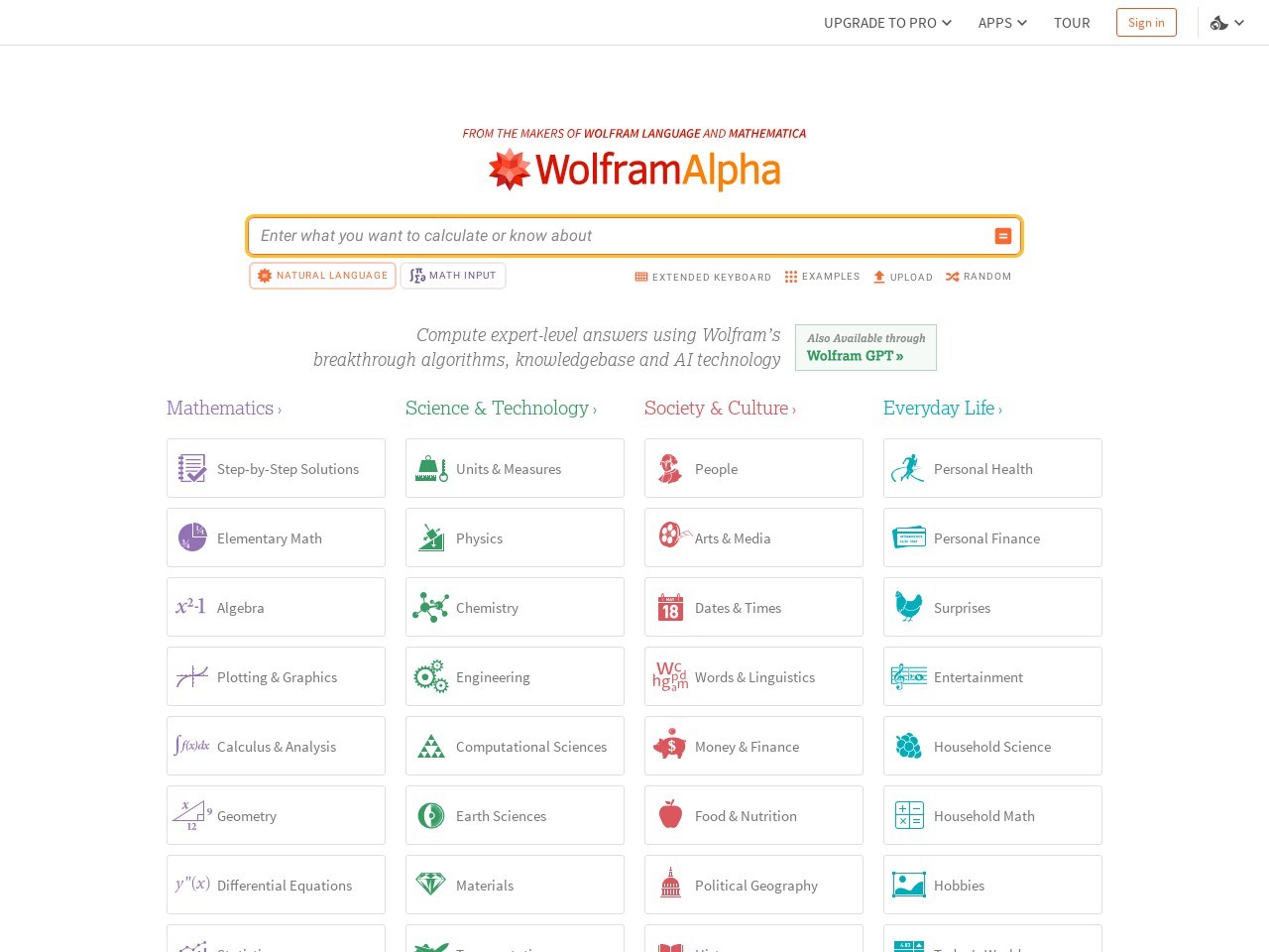 WolframAlpha