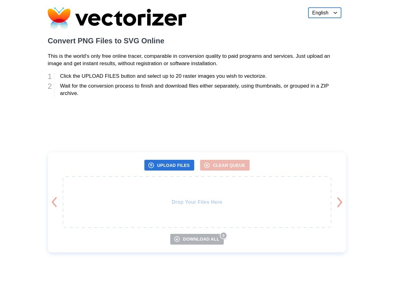 vectorizer图片矢量化在线工具