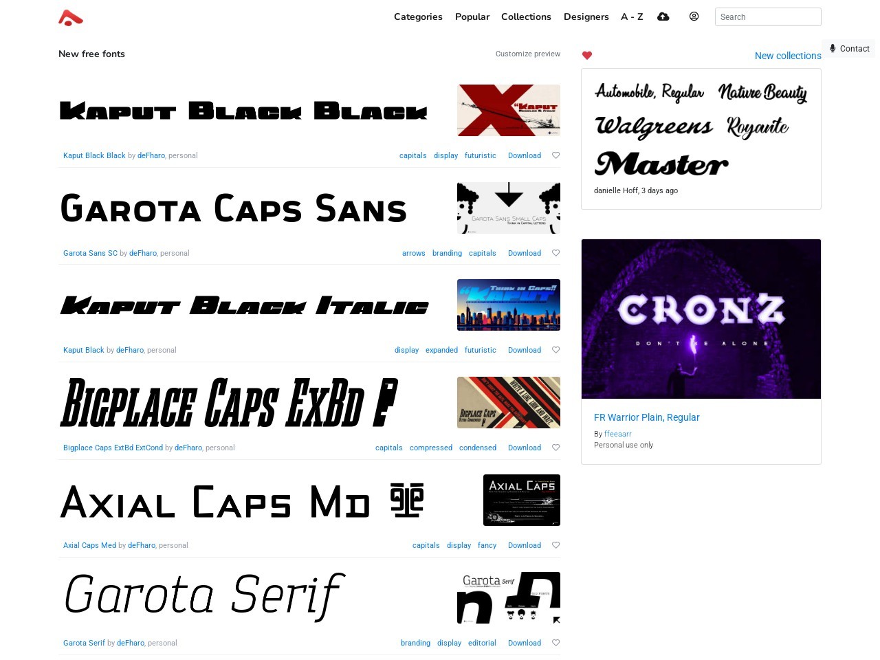 Abstract Fonts